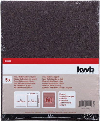 kwb 5 Schleifbogen Korund K  60 810406