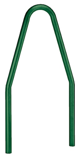 Alberts® Schutzbügel Safety fvz.,grün,z.Einb.,BxH 800x1000 mm,Bügelh.1500 mm,Rahmen⌀60 mm 772345