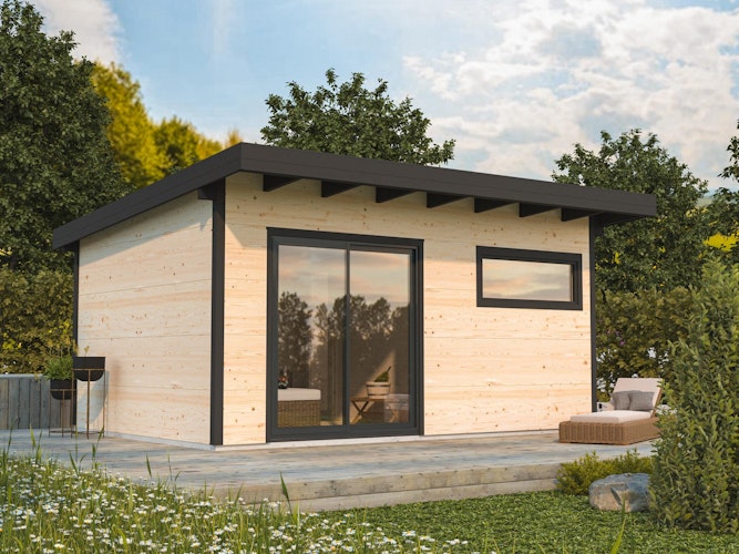 PRE:GA Black Forest Grand Sauna mit Vorraum 16,2 m²