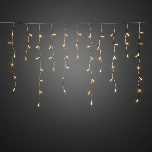 Konstsmide Weihnachtsbeleuchtung  LED Eisregen Lichtervorhang 96 bernsteinfarbene Dioden