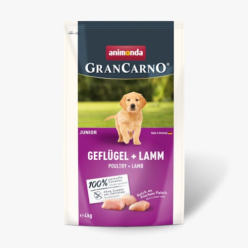 animonda Gran Carno Junior Hunde Trockenfutter Geflügel+Lamm