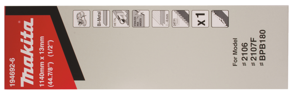 Makita Bandsägeblatt 24Z " 194692-6