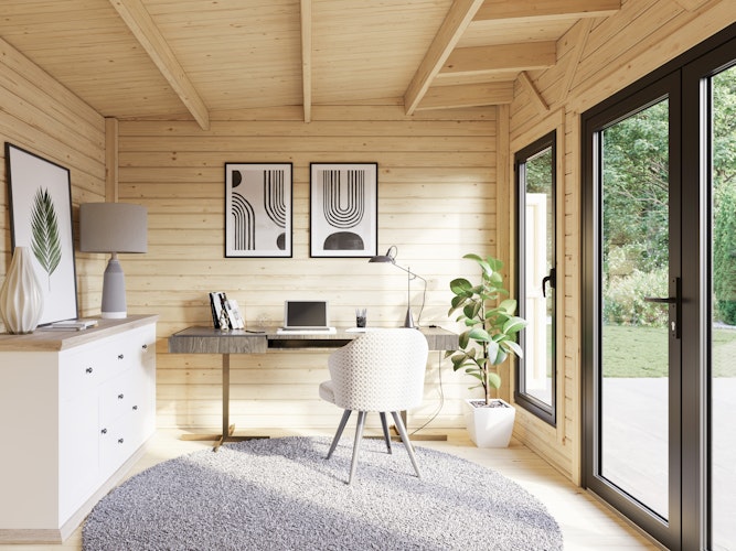 Palmako Gartenhaus Aurelia 12,4+7,9 m² - 44 mm