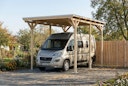 Vorschaubild Skan Holz Emsland - Flachdach Caravan-Carport aus Leimholz Breite 402 cm