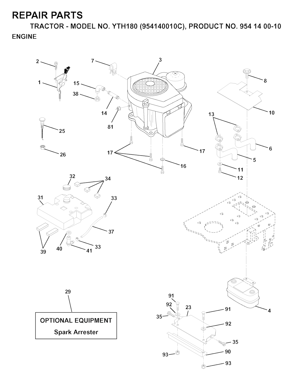 Explosionszeichnung Ersatzteile
