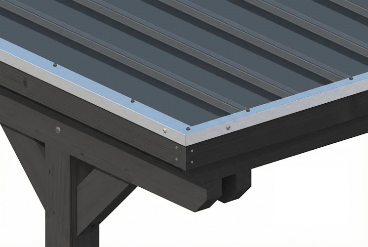 Skan Holz Emsland - Flachdach Caravan-Carport aus Leimholz Breite 402 cm