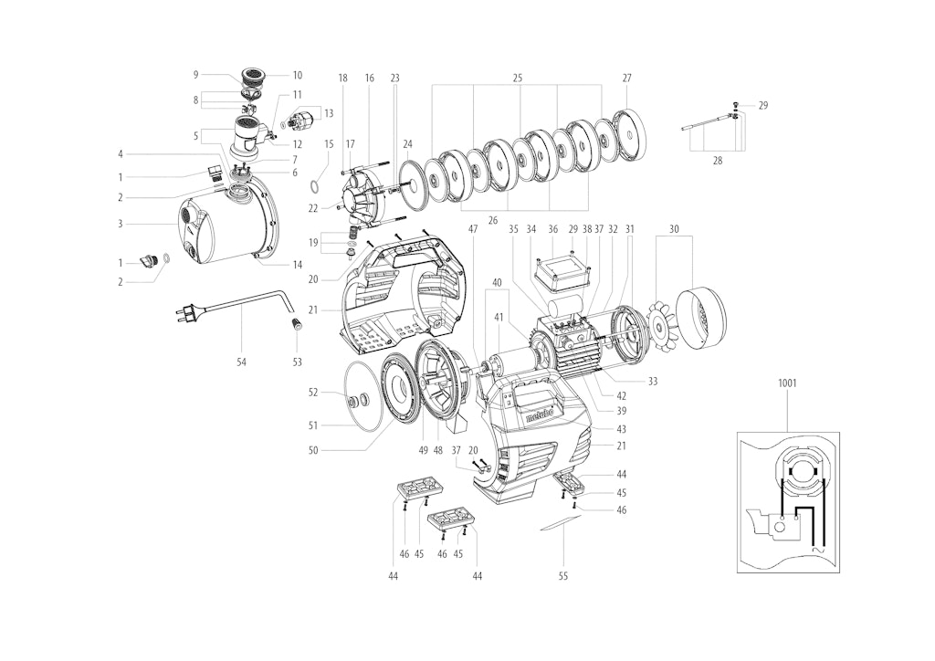 Explosionszeichnung Ersatzteile