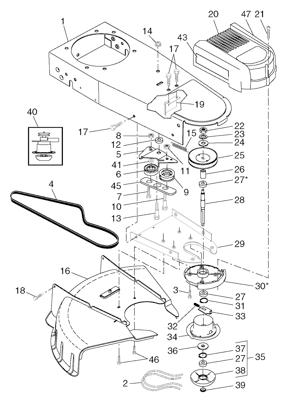 Explosionszeichnung Ersatzteile