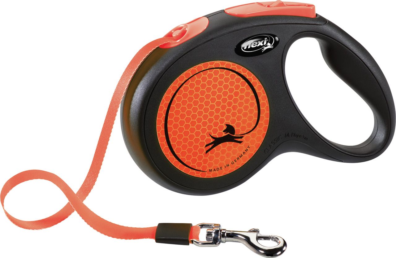 Flexi New Neon Gurt M 5m Roll-Leine für Hunde