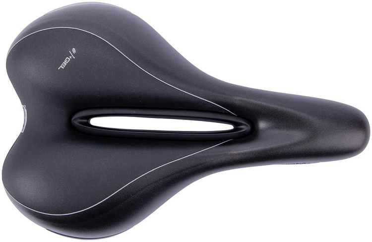 CONTEC Sattel Elliptic + schwarz/silber Herren, L 280 x B 181 mm