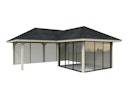 Vorschaubild Palmako Pavillon Bianca 24,9 m² Set 211 Slide - 28 mm