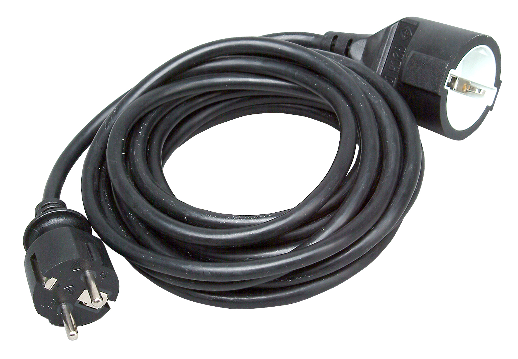 Kopp Schutzkontaktverlängerung 5m, schwarz