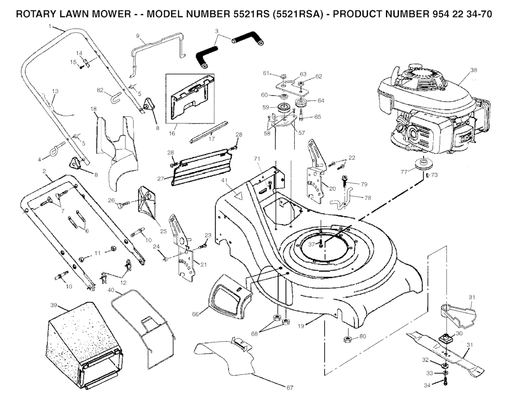 Explosionszeichnung Ersatzteile
