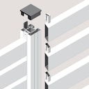 Vorschaubild BM Zaunserie Typ 249 Rhombus Alu Grundelement, 120 x 120 cm