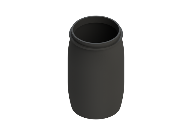 Kessel 680319 - Weithalsfaß 60 Liter, schwarz