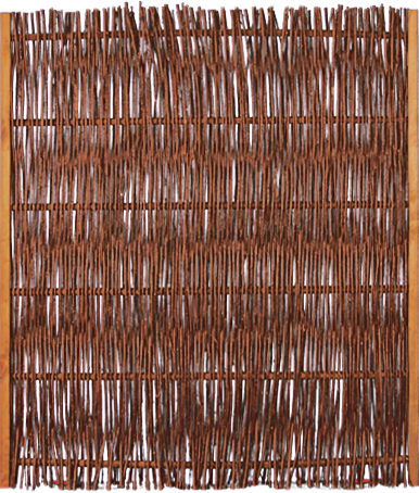 FUEGO Weidengeflechtzaun m. seitl. Rahmen 120 x 140 cm