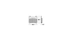 TRW Bremsbelag MCB 530 mit Zulassung