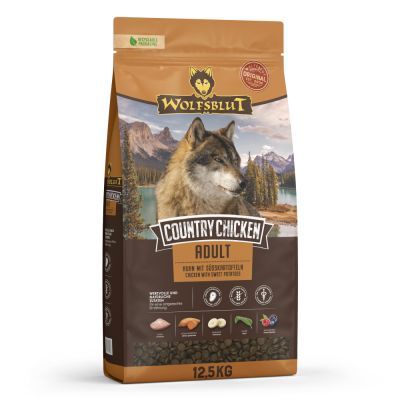 WOLFSBLUT Country Chicken Huhn mit Süßkartoffeln Hundetrockenfutter