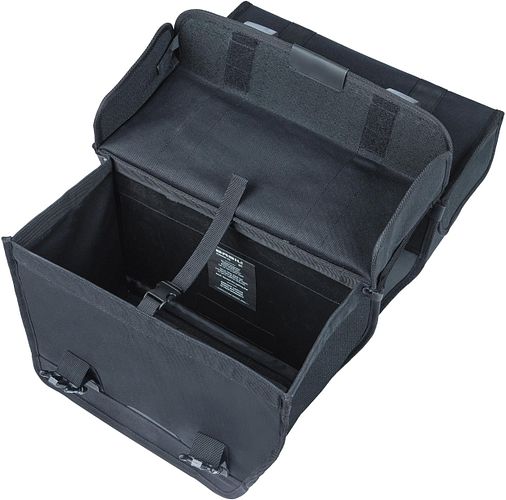 Basil Doppeltasche Kavan Eco Classic schwarz 46 l