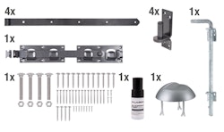 Alberts® Beschlagsortiment für Doppeltore DURAVIS® schwarzdiamant