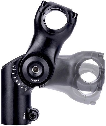CONTEC Vorbau Seto Hybrid 80 mm schwarz 25, 4 mm Lenkerklemmung