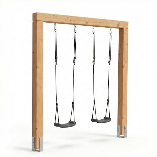 EXIT Linea Massiv 140 doppelte Holzschaukel