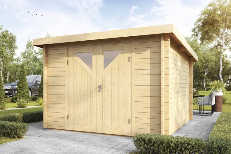 Wolff Finnhaus Blockbohlenhaus Pulti 34-B/C