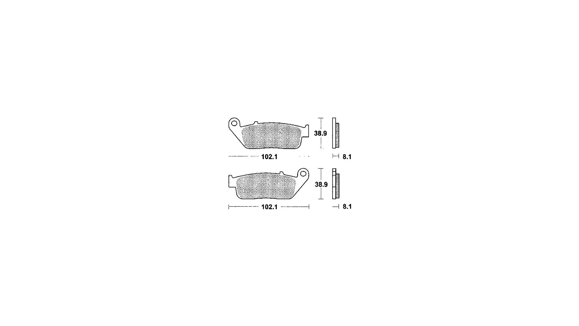 TRW Bremsbelag Typ SV Sintermetall, Bremsbelag "MCB 598" Satz