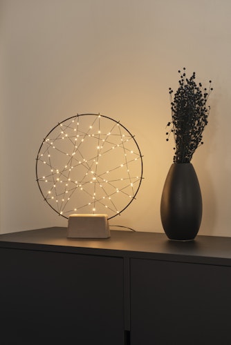 Konstsmide Weihnachtsbeleuchtung LED Metallsilhouette kleiner Ring