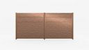 Vorschaubild Alberts® Alu Sichtschutz Palitio als Set, Profilhöhe 150 mm, zum Einbetonieren