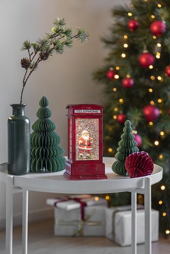 Konstsmide Wasserlaterne klein Telefonzelle Weihnachtsmann