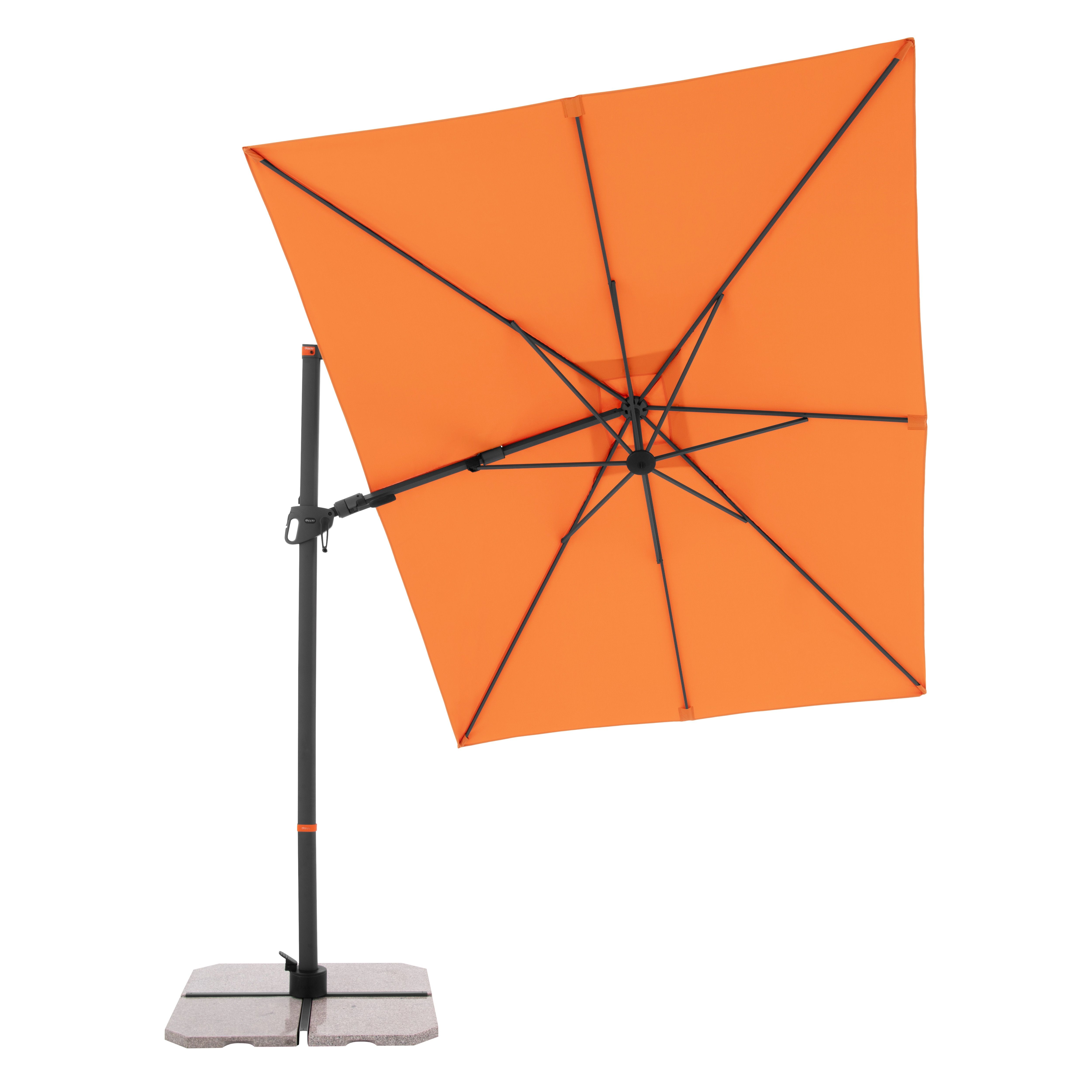 doppler Pendelschirm myZONE 240 x 320, Aluminium Anthrazit / 100 % Polyester 180 g/m²
