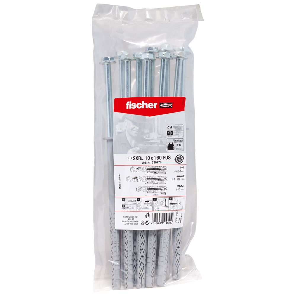 FISCHER Langschaftdübel SXRL 10x160 FUS B (10 St.)