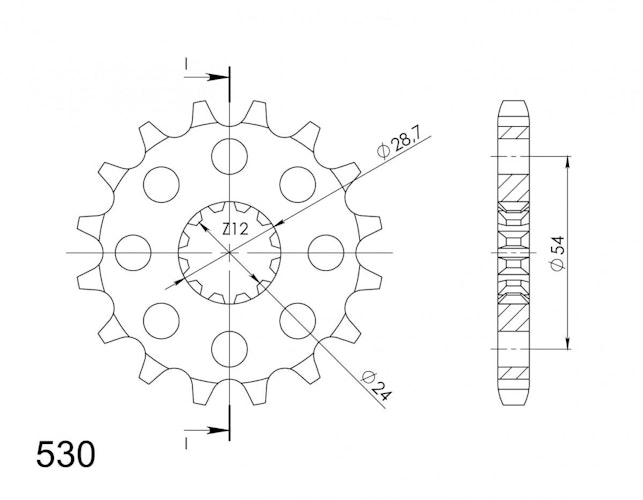 Supersprox Ritzel 530 16Z