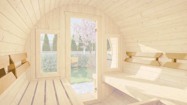 Weka Rückenlehne für Fasssauna 198 (Set mit 4 Rückenlehnen)