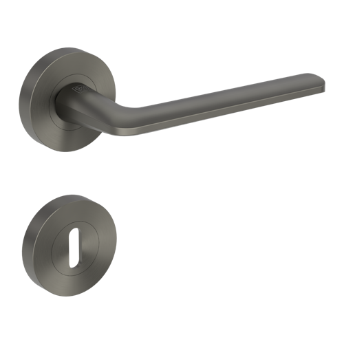 Griffwerk Türgriff REMOTE Schraubtechnik rund -GK4- Samtgrau, Kaschmirgrau, Graphitschwarz