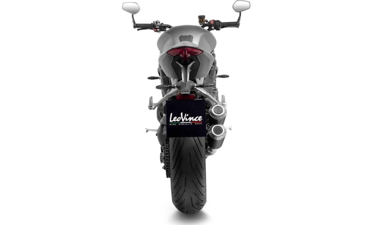 LeoVince 2x SLIP-ON Edelstahl SBK LV-10 Schwarz für TRIUMPH SPEED TRIPLE 1200 RR/RS