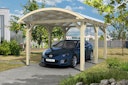 Vorschaubild Skan Holz Franken - Bogendach Einzelcarport aus Leimholz Breite 376 cm