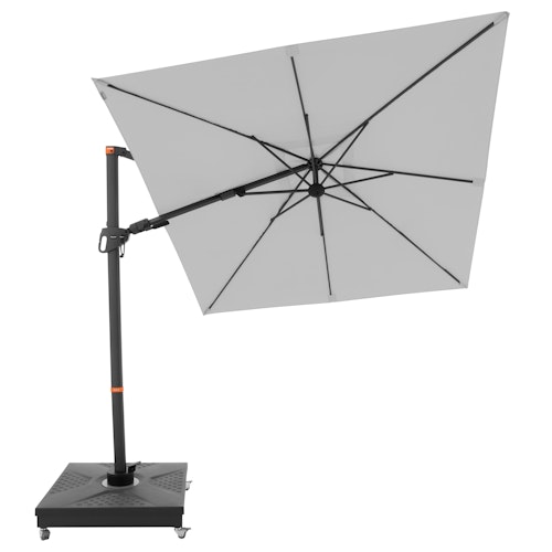 doppler Pendelschirm myZONE 210 x 210, Aluminium Anthrazit / 100 % Polyester 180 g/m²