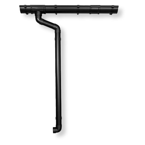 Kunststoff Dachrinnenset 322B für Satteldächer