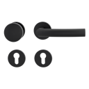 Vorschaubild Griffwerk Wechselgarnitur VAYA 178 LORITA fast2fix Fast2Fix GK3 Rosetten rund Knopf R2 Graphitschwarz R