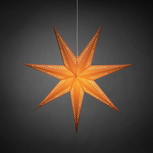 Konstsmide Weihnachtsbeleuchtung  Brauner Papierstern 78cm
