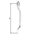 Vorschaubild Alberts® Torgriff, Stahl roh, galvanisch blau verzinkt, Länge 159 mm, Breite 13 mm, FR 309558