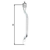 Alberts® Torgriff, Stahl roh, galvanisch blau verzinkt, Länge 159 mm, Breite 13 mm, FR 309558