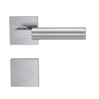 Griffwerk METRICO PROFESSIONAL Schraubtechnik GK4 -Edelstahl matt  Rosettengarnitur eckig -Schraubt. -BL