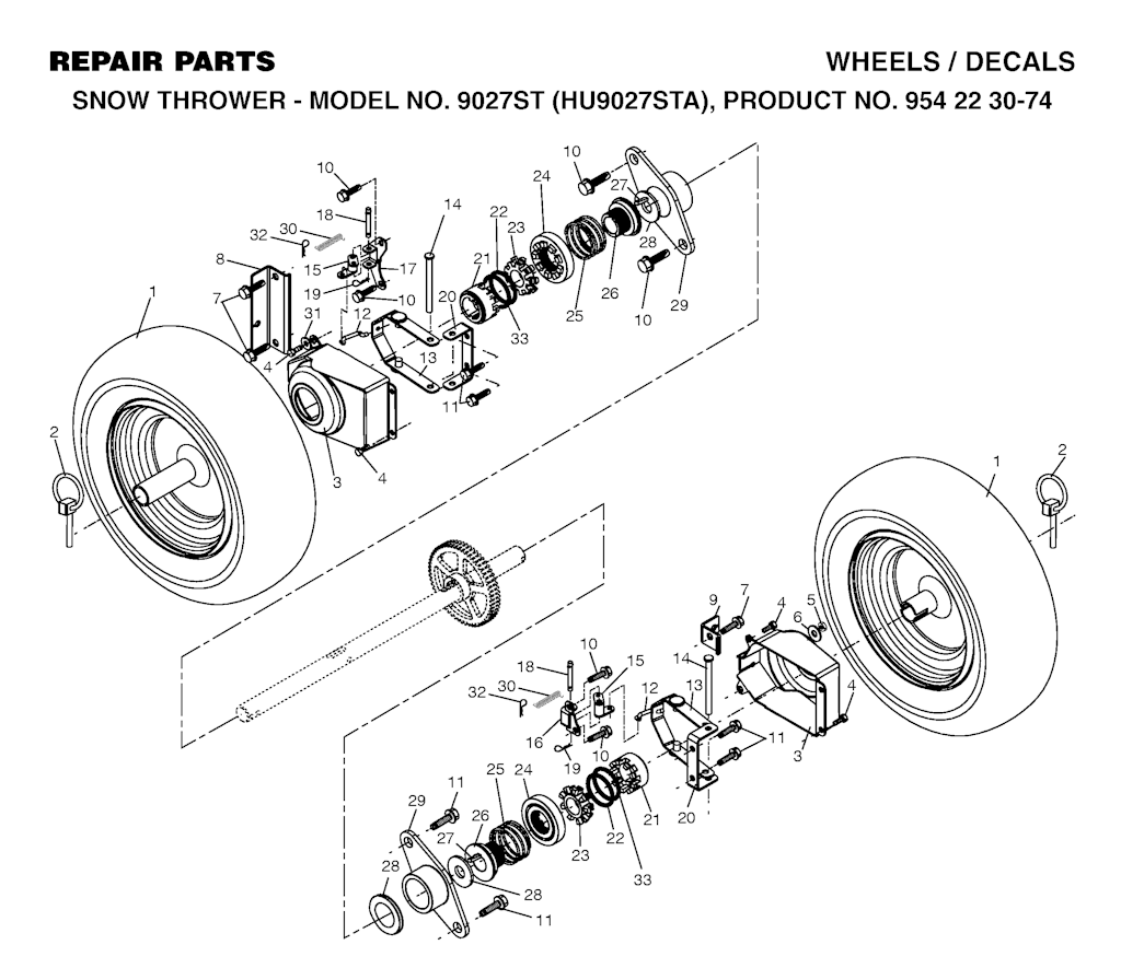 Explosionszeichnung Ersatzteile