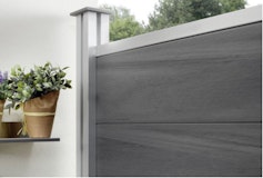 OSMO Sichtblende Multi-Fence Co-Extrusion Grundelement Aluminium 180x178 cmZubehörbild