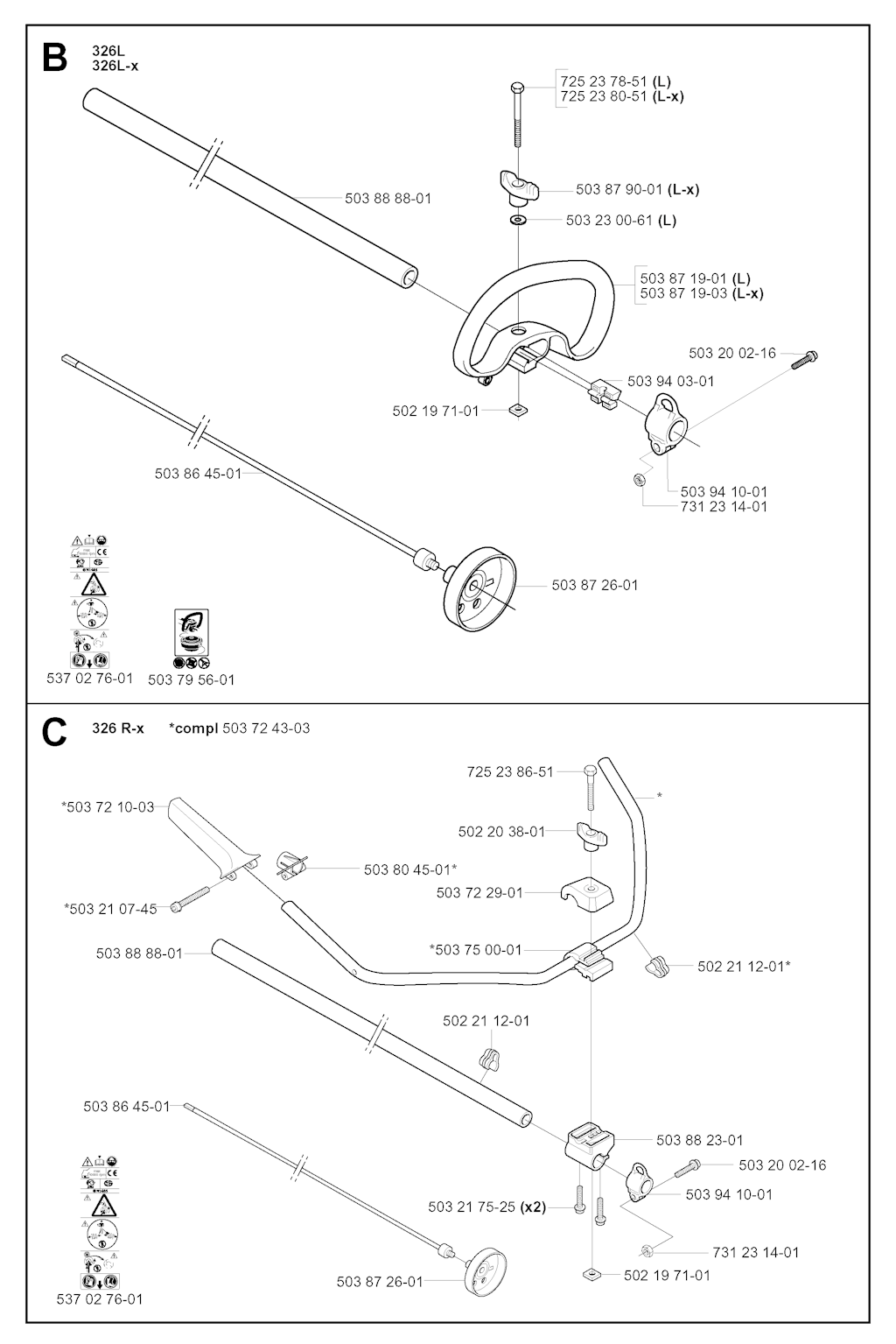 Explosionszeichnung Ersatzteile