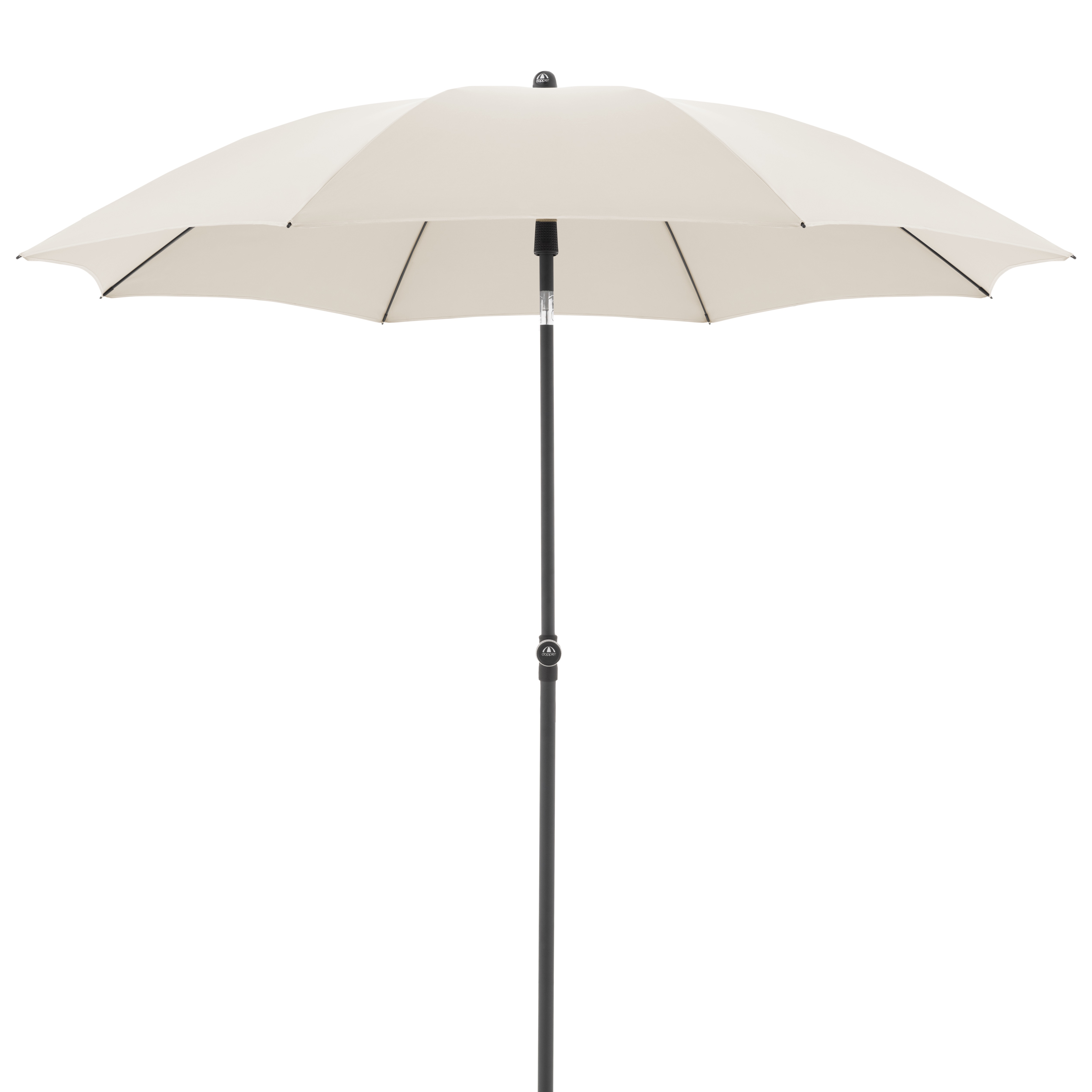 doppler Mittelmastschirm ACTIVE 210 Green Edition, Stahl Anthrazit / Polyester 180 g/m² Natur