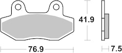 SBS Bremsbelag 814HF Street Ceramic